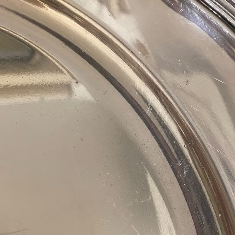 路易十五風格 花型厚鍍銀大盤