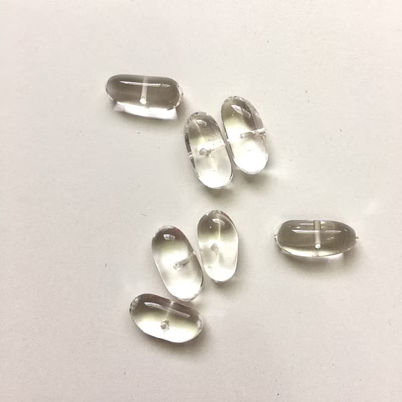 耳飾 • 茶夫人 • 天然白水晶 • 14kgf