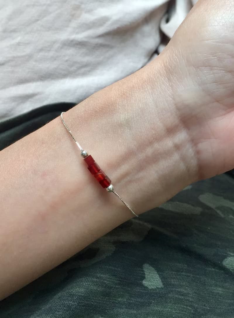 九月藍寶石||誕生石系列||925銀可調式項鍊/手鍊 畢業生日禮 快速