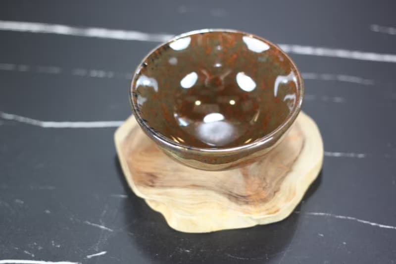 【送禮好物】薇紅 天目釉 圓滿茶杯 鶯歌陶藝名家葉敏祥作品