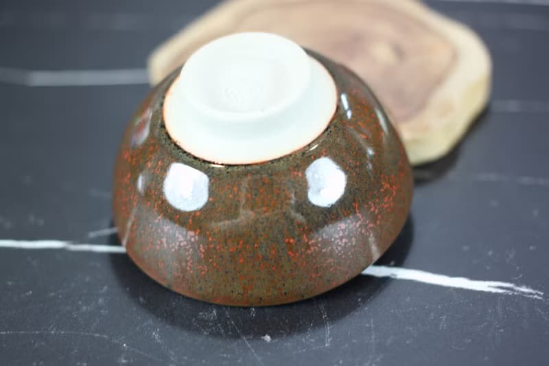 【送禮好物】薇紅 天目釉 圓滿茶杯 鶯歌陶藝名家葉敏祥作品