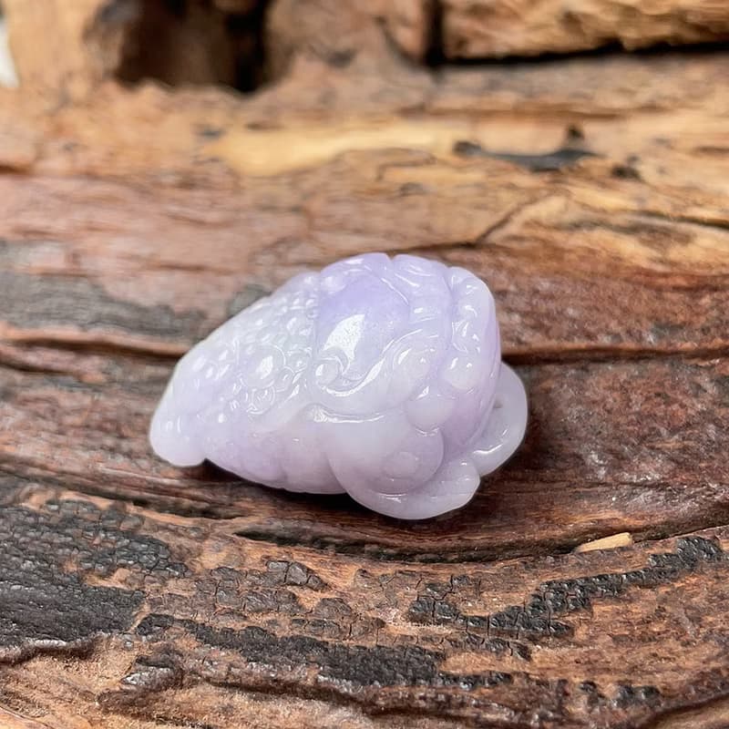 冰糯紫羅蘭翡翠三腳蟾蜍 | 天然緬甸玉翡翠A貨|送禮