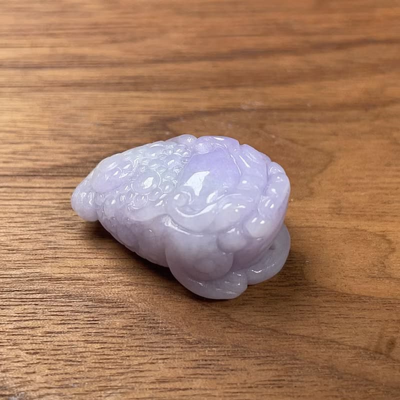 冰糯紫羅蘭翡翠三腳蟾蜍 | 天然緬甸玉翡翠A貨|送禮