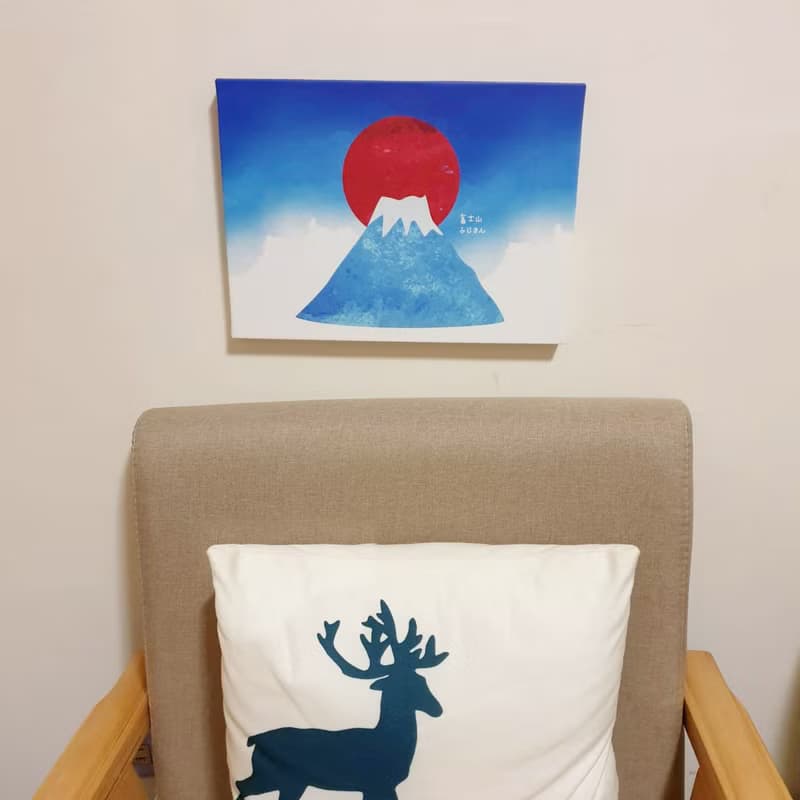 富士山 掛畫 無框畫