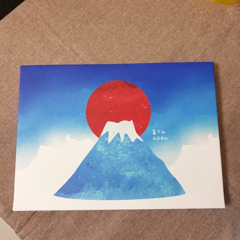 富士山 掛畫 無框畫