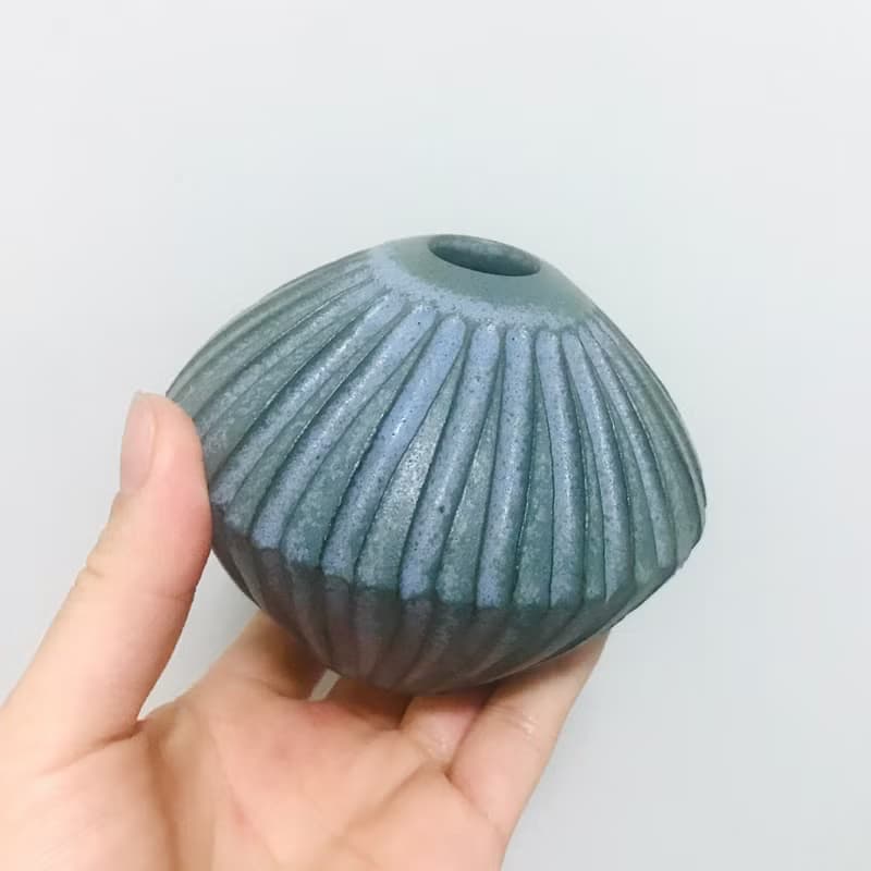 切割系列 菱形 - 小 - 花器 精油擴香瓶 手拉坏 手作陶藝