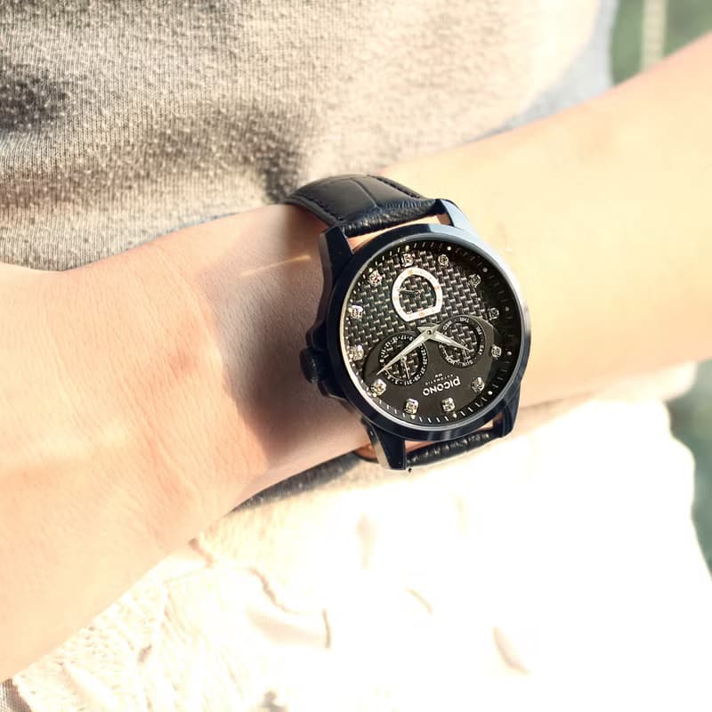 【PICONO】編織三眼多功能系列手錶 / BK-4003