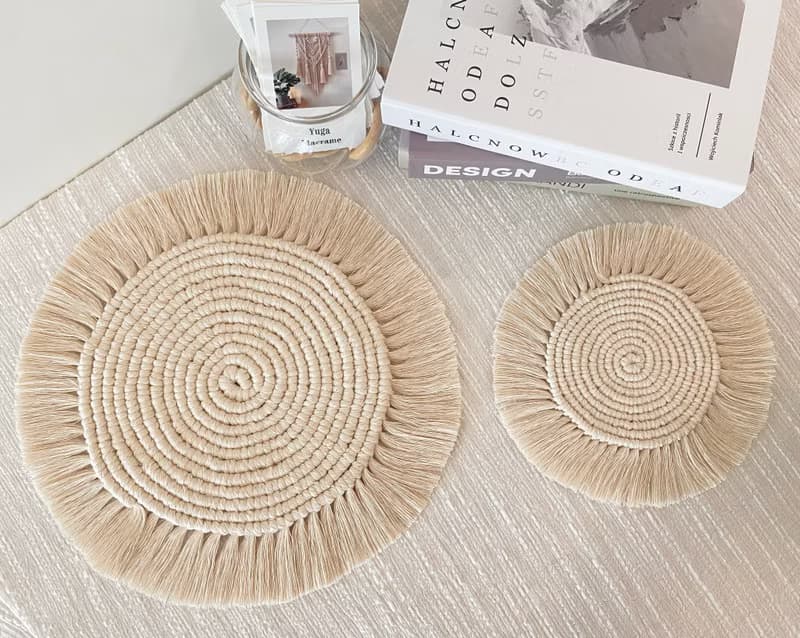 Macrame/北歐INS手工編織杯墊