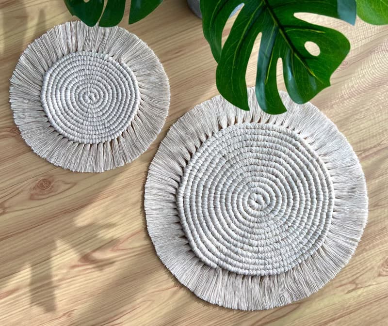 Macrame/北歐INS手工編織杯墊