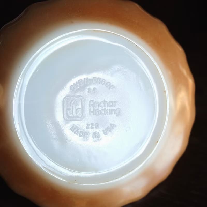 1970年 美國 Anchor Hocking Fire King 復古 咖啡杯碟組