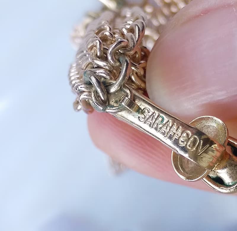 Vintage Jewelry 西洋古董飾品 SARAH COV 前後錯位流蘇 夾式耳環