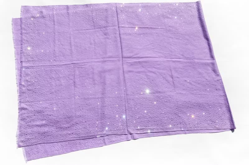 喀什米爾Cashmere 水鑽羊絨圍巾 純羊毛圍巾披巾 戒指絨披肩-星空