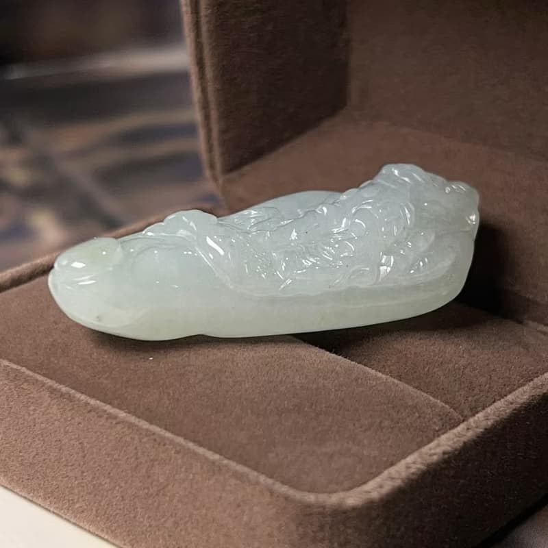 冰種翡翠古龍牌 | 天然緬甸A貨翡翠 | 送禮