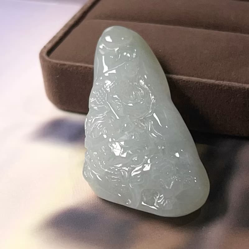 冰種翡翠古龍牌 | 天然緬甸A貨翡翠 | 送禮