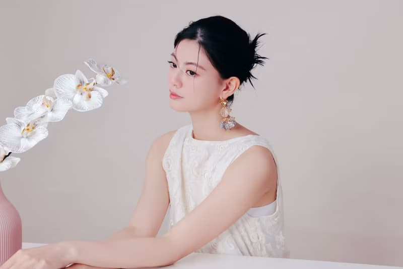 COR-DATE / 黑紫色花語 / 雙花球耳環