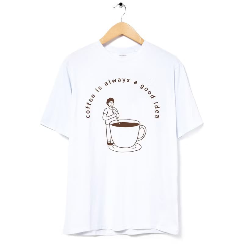 coffee good idea 中性短袖T恤 白色 交換禮物快速出貨咖啡瘋設祭