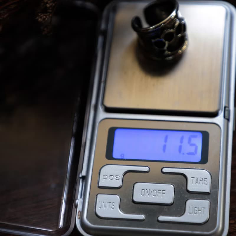 指環軍事銀色頭骨