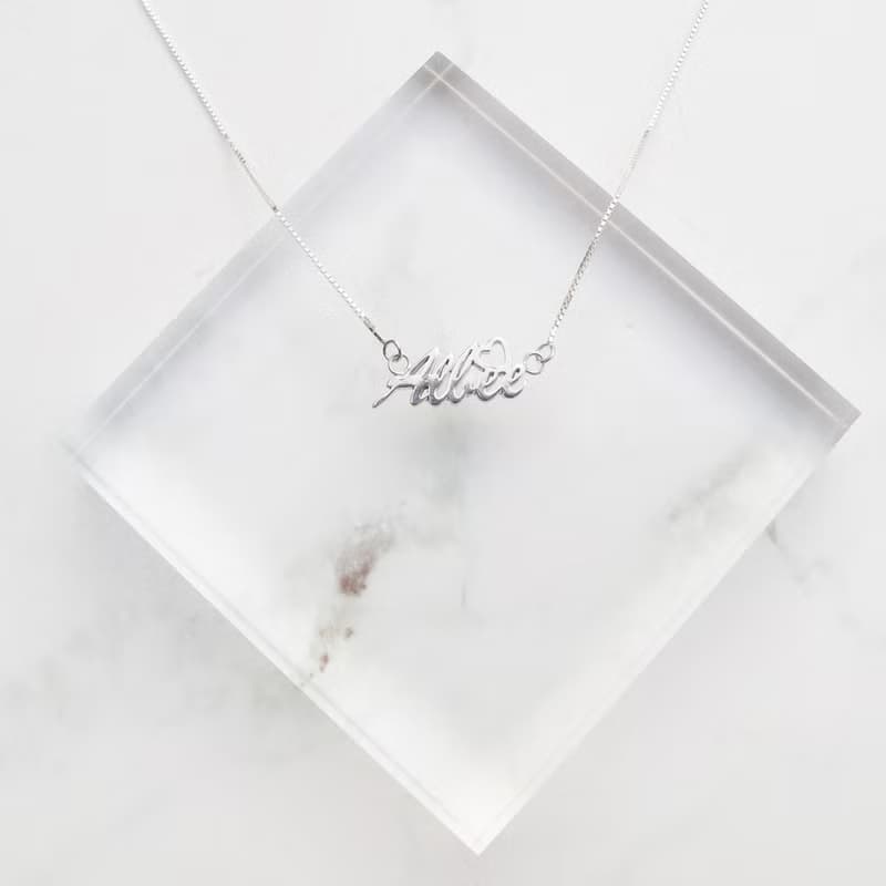 【姓名項鍊】中英文數字、符號 |純銀 × k金手工項鍊| 大員囡仔