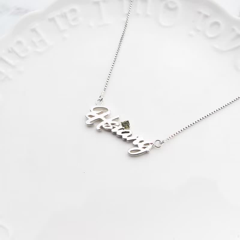 【姓名項鍊】中英文數字、符號 |純銀 × k金手工項鍊| 大員囡仔