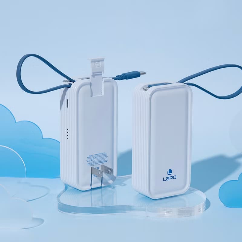 LaPO 20W雙向快充二合一充電器 5000mAh行動電源 WT-06