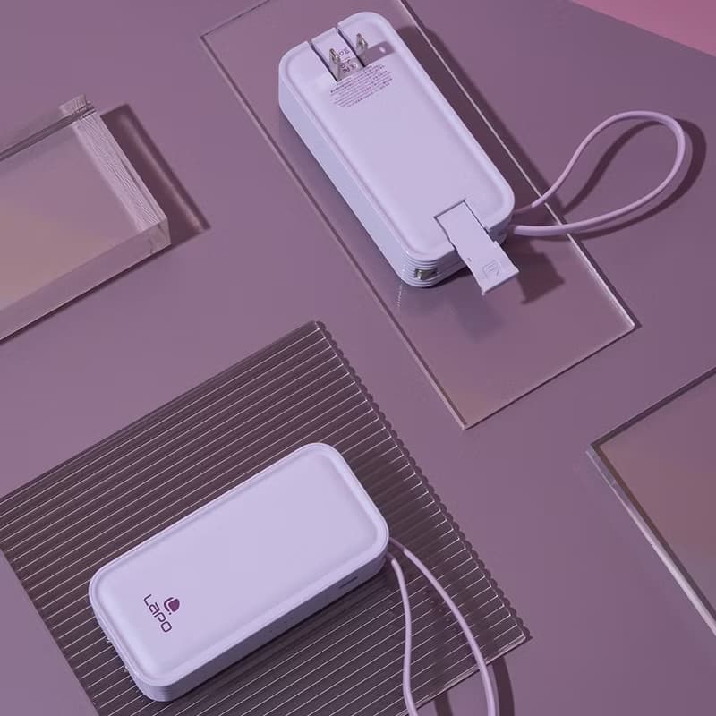 LaPO 20W雙向快充二合一充電器 5000mAh行動電源 WT-06