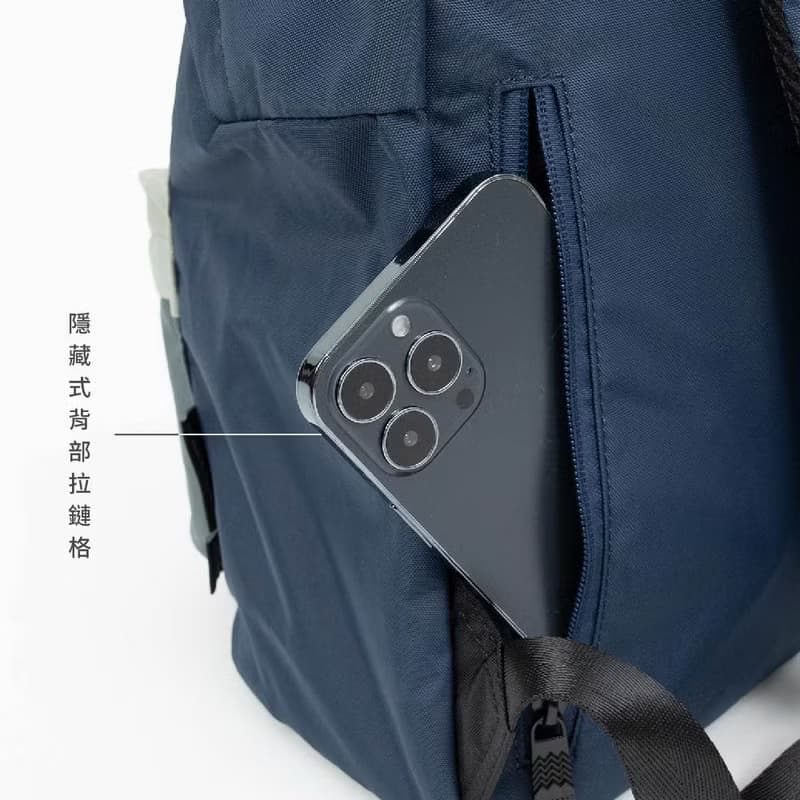 【DOUGHNUT】15吋 防潑水後背包 大學包 水壺格 減壓-軍綠x灰 GW