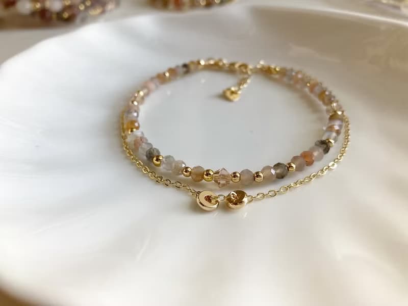 情人節生日結婚禮物比選仙氣配飾提升女性魅力彩月光雙鏈