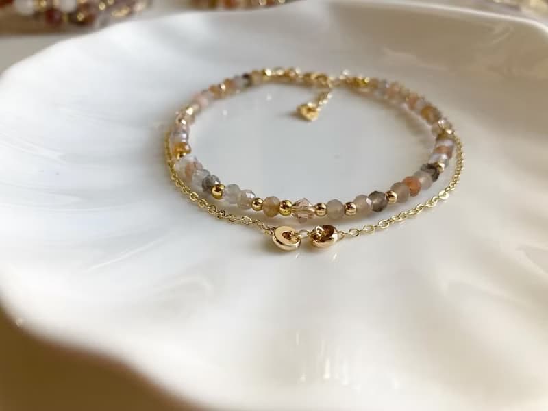 情人節生日結婚禮物比選仙氣配飾提升女性魅力彩月光雙鏈