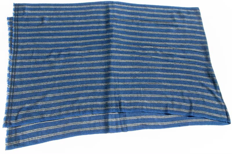 喀什米爾Cashmere 針織圍巾 純羊毛圍巾 手織圍巾 編織圍巾-海洋