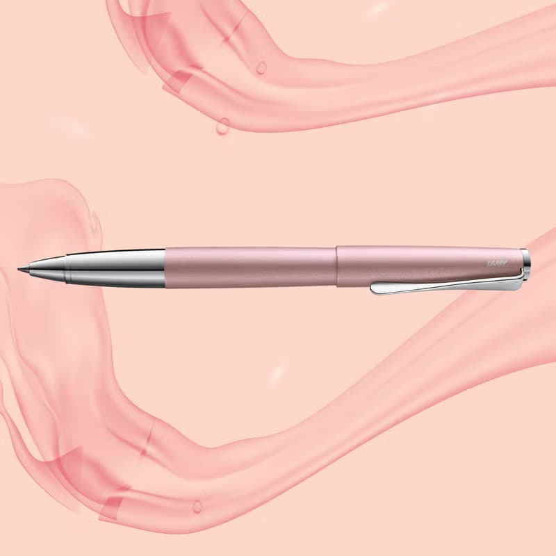 【雷雕免費刻字】LAMY 鋼筆+筆袋禮盒 / studio 系列  - 玫瑰粉