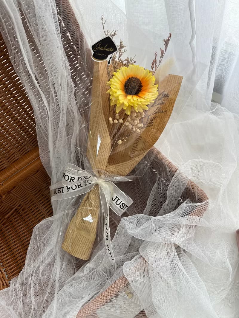 向日葵花束/乾燥花束/祝福花束/生日/紀念日/祝福