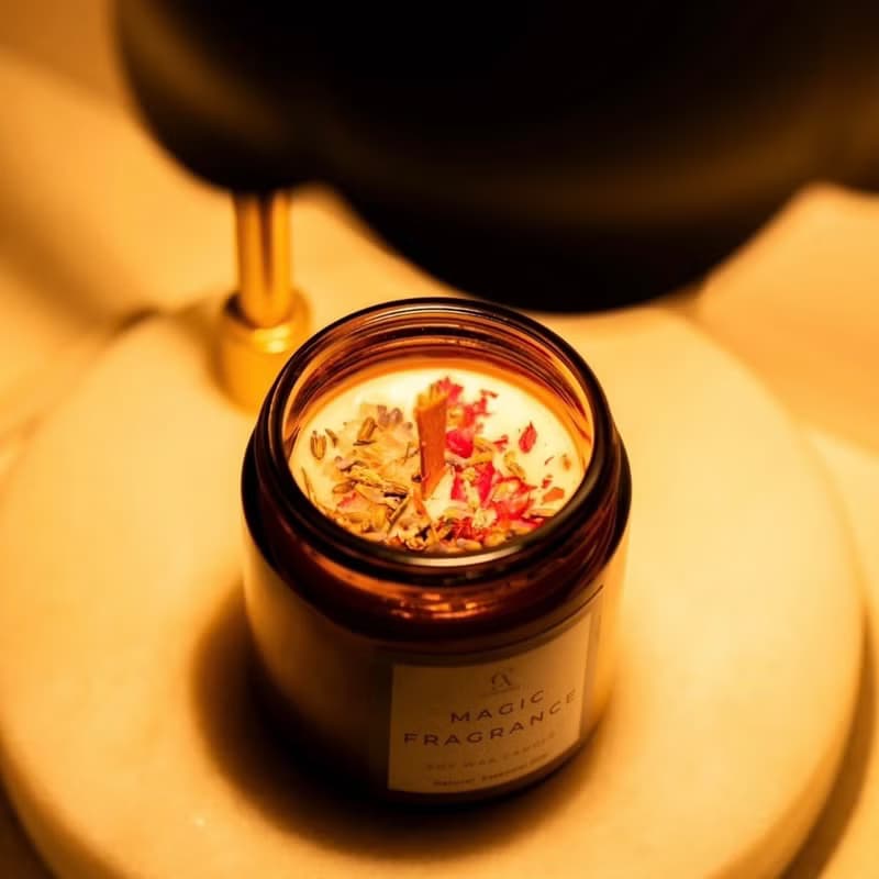 天然大豆蠟燭 招桃花愛情香氛魔法蠟燭 融蠟燈蠟燭 100g 單顆蠟燭