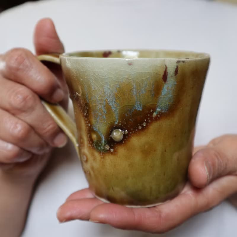 マグカップ　茶色　コーヒーカップ