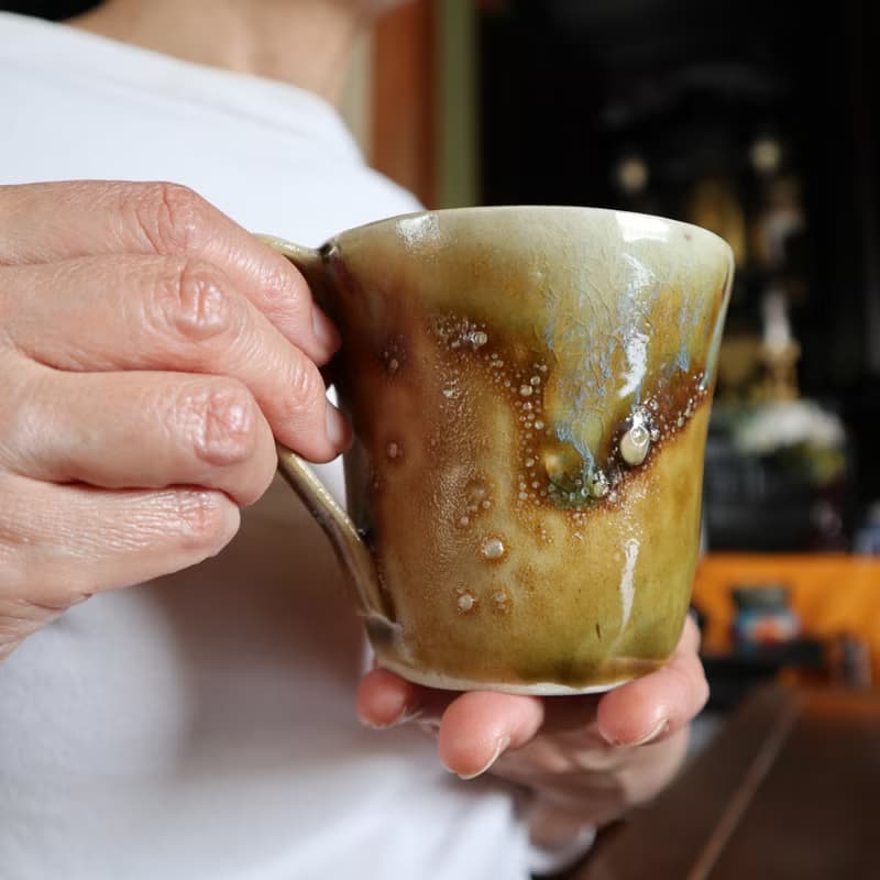 マグカップ　茶色　コーヒーカップ