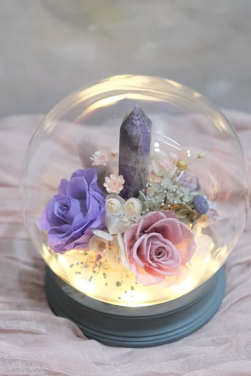 開運好物 白水晶花藝禮 新居禮 辦公擺飾 居家擺飾