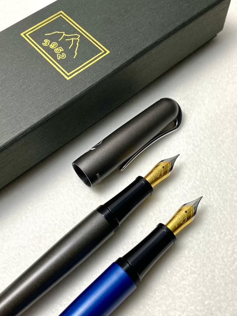 3952老山羊-BON1 藍砂/鐵砂 雙色鋼尖鋼筆