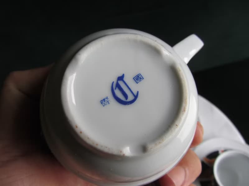 【老時光 OLD-TIME】早期二手台灣製茶具咖啡杯組(六杯六盤為一組