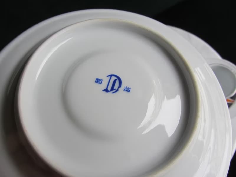 【老時光 OLD-TIME】早期二手台灣製茶具咖啡杯組(六杯六盤為一組
