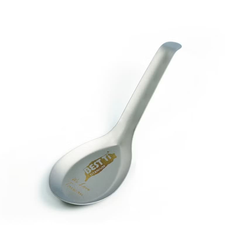 【BEST Ti】純鈦台式經典湯匙 愛台灣款 鈦湯匙 純鈦製造