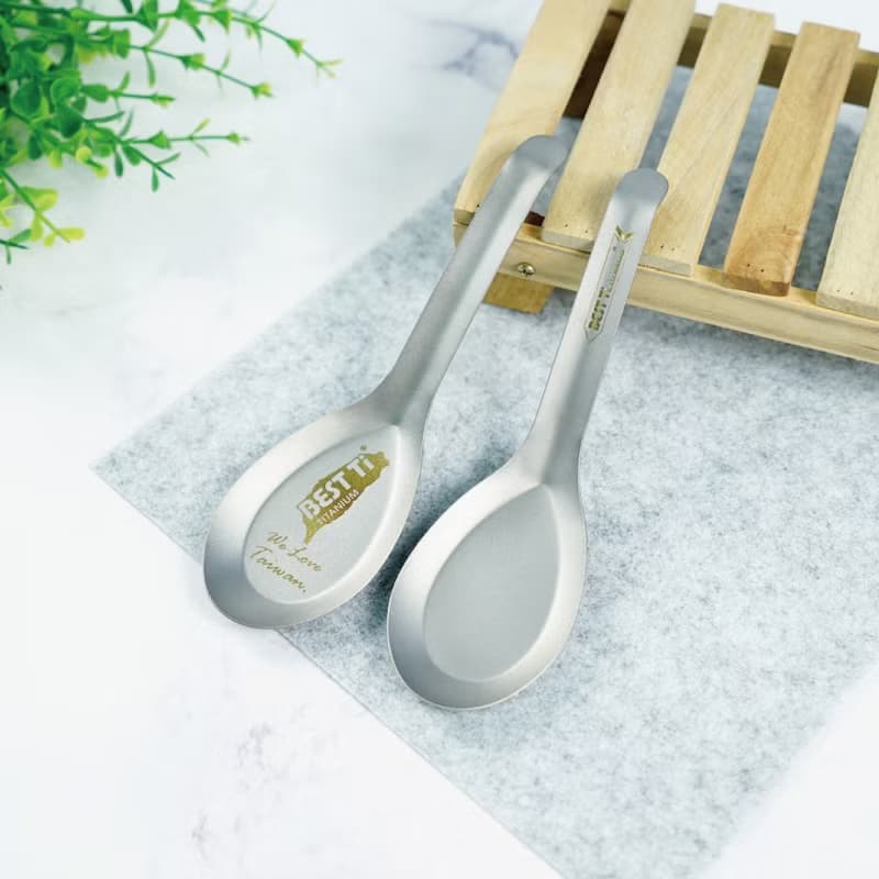 【BEST Ti】純鈦台式經典湯匙 愛台灣款 鈦湯匙 純鈦製造
