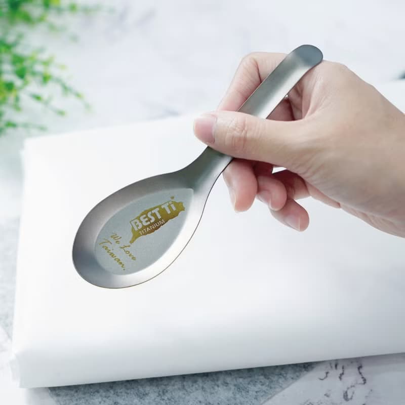 【BEST Ti】純鈦台式經典湯匙 愛台灣款 鈦湯匙 純鈦製造