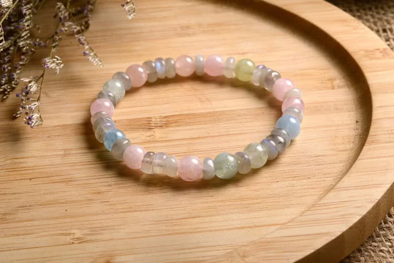 【神山晶礦】摩根拉長手串/摩根石/拉長石/