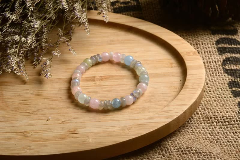 【神山晶礦】摩根拉長手串/摩根石/拉長石/