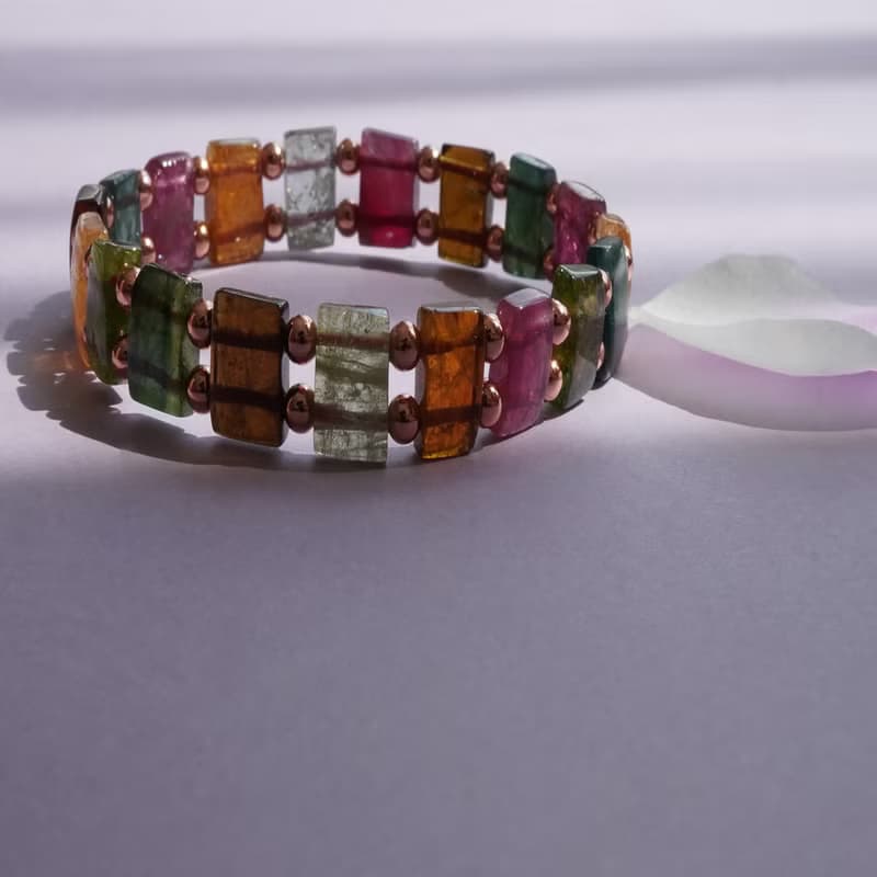 天然碧璽手排14GF手鏈