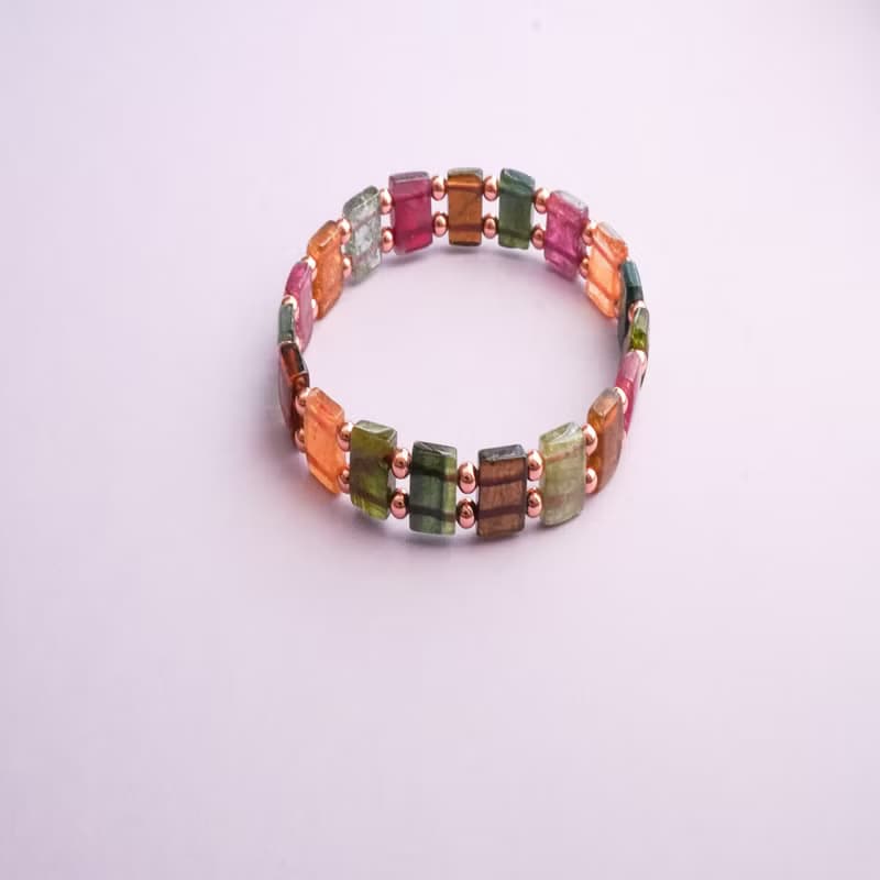 天然碧璽手排14GF手鏈