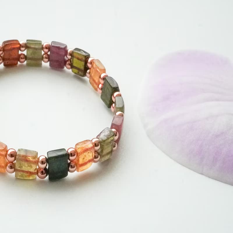 天然碧璽手排14GF手鏈