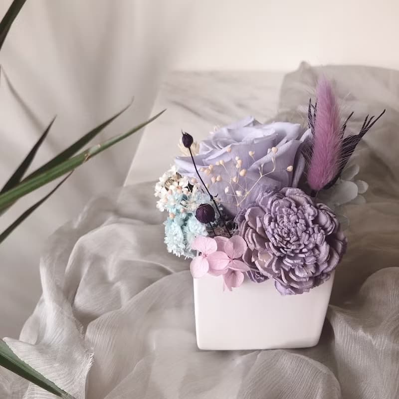 擴香盆栽 乾燥花盆 開幕慶賀 生日禮物 開幕花禮 聖誕禮物 母親節