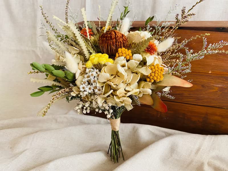 Masako 秋日自然風格 乾燥花束