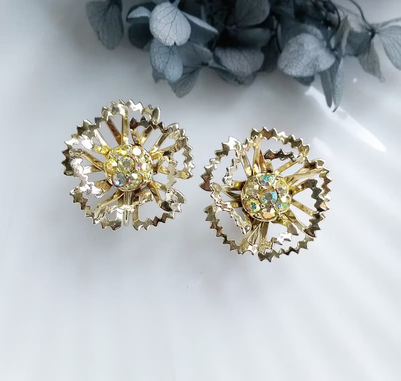 【西洋古董飾品 】SARAH COV  ALLUSION系列  夾式耳環