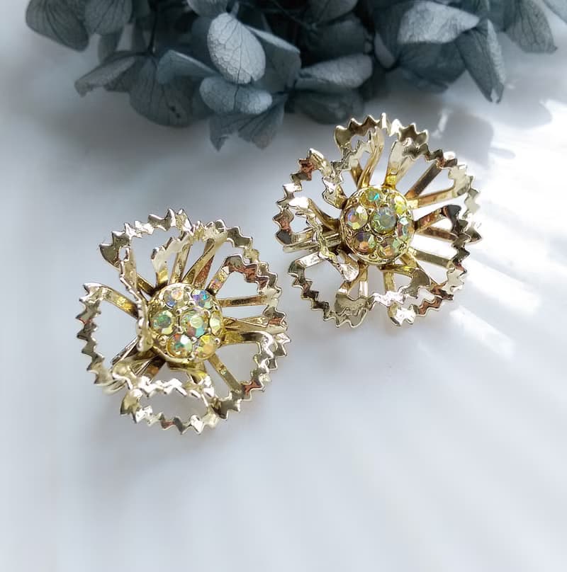 【西洋古董飾品 】SARAH COV  ALLUSION系列  夾式耳環